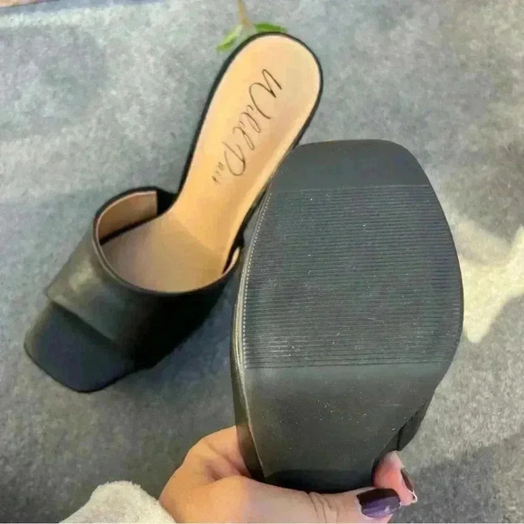 NEW Wild Pair Raja Women’s Faux Leather Peep-Toe Platform Sandals - Size 8.5 - Picture 11 of 14